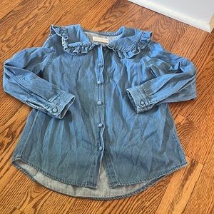 Zara kids denim blouse size 8